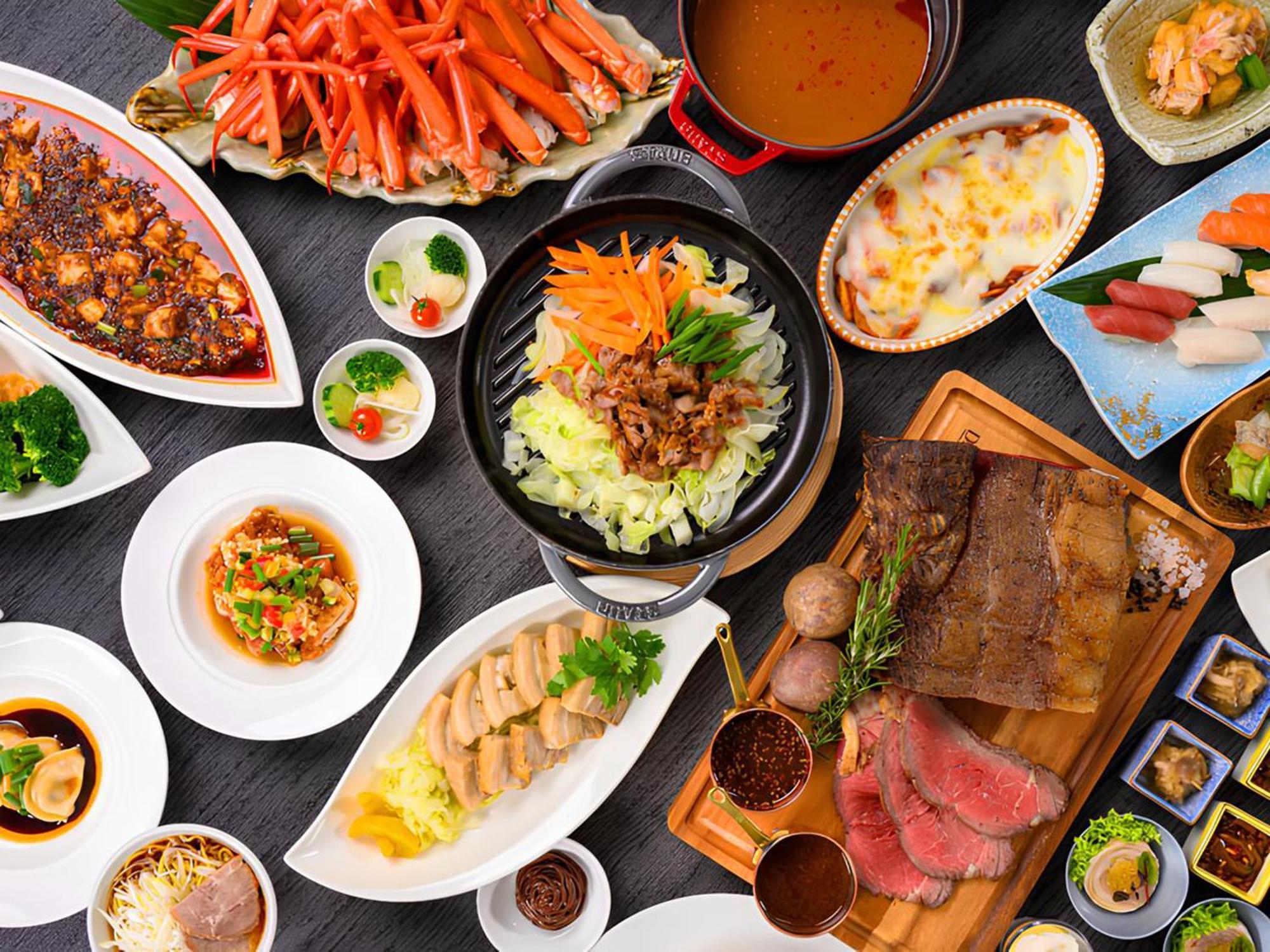 Shin Furano Prince Hotel Eksteriør billede A selection of Japanese cuisine